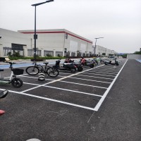 蘇州工廠機動車位劃線、蘇州自行車位畫線、昆山非機動停車位標線